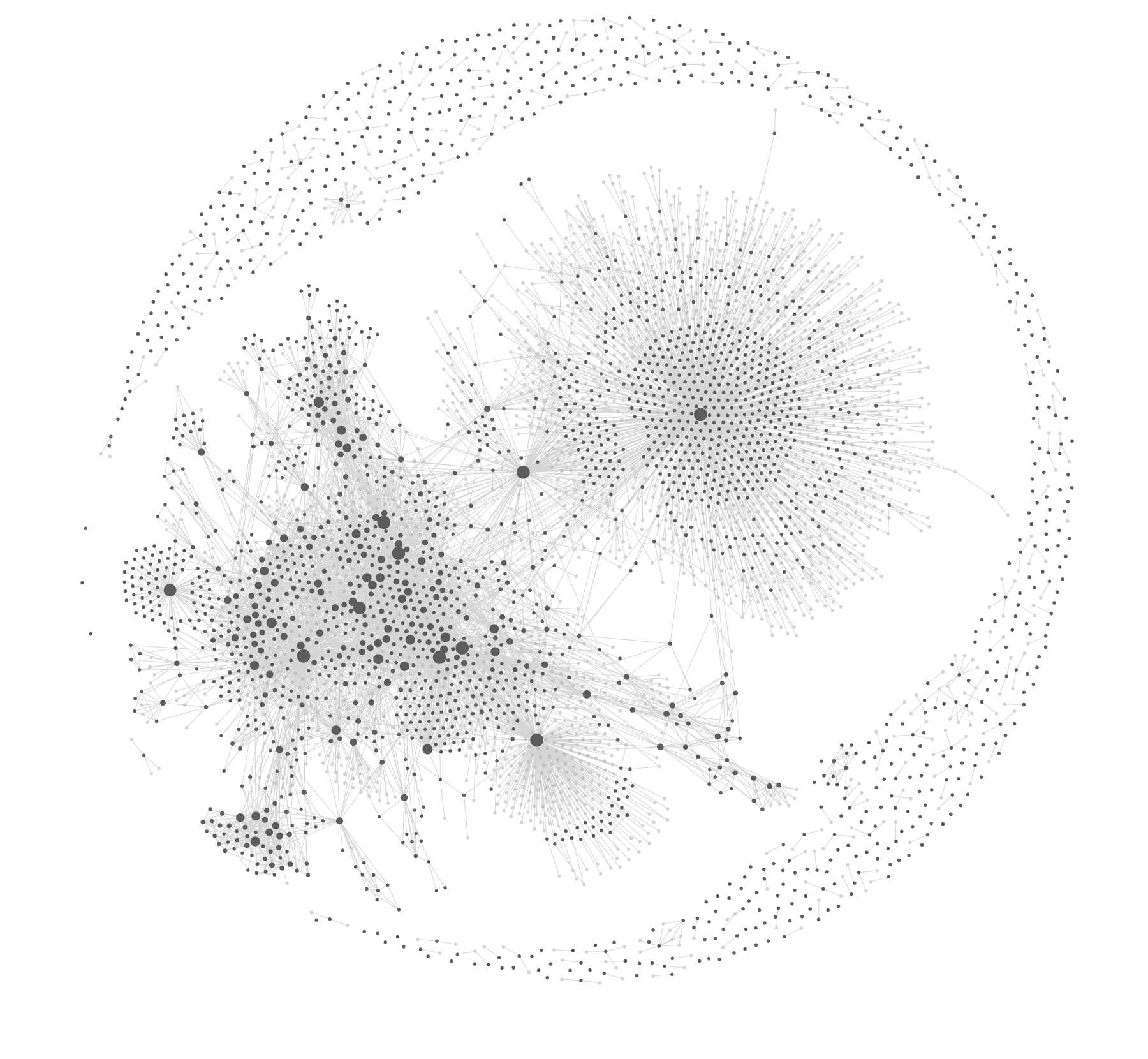 Matty Mo's vault graph — a constellation of canon pages, source notes, and outputs